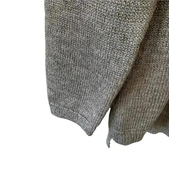 J. Jill Metallic Threads Crewneck Sweater Size Medium Long Sleeves Casual - Picture 5 of 9